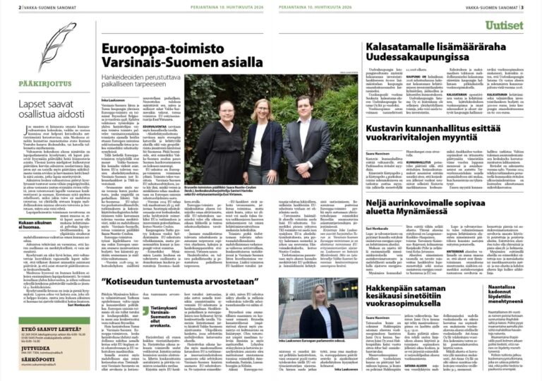 Eurooppa-toimisto Varsinais-Suomen asialla